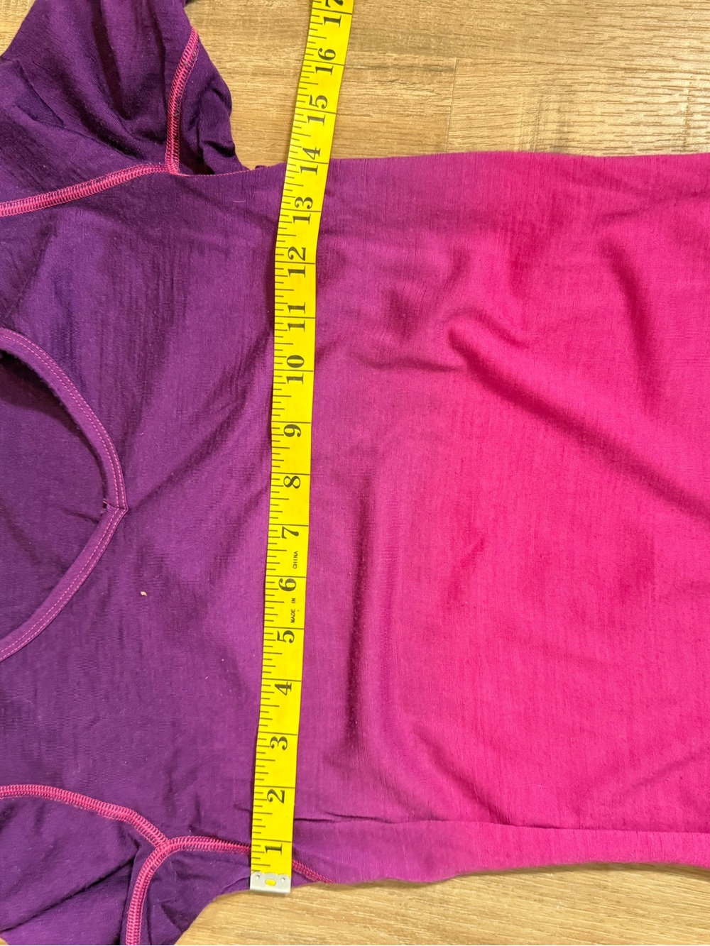 icebreaker Bodyfit 200 Merino Wool Long Sleeve Pink Ombre Baselayer Top S - Picture 4 of 7